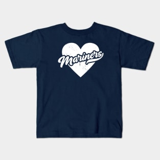 Vintage Mariners School Spirit // High School Football Mascot // Go Mariners Kids T-Shirt